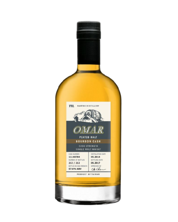 OMAR Cask Strength Peated Malt Whisky (Bourbon Cask) 原桶強度泥煤單一麥芽威士忌－波本桶