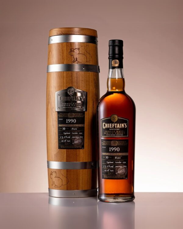 Chieftain's Black Label 1990 Single Malt Natural Cask Strength 蘇格蘭老酋長2020錢鼠限量版1990威士忌原酒