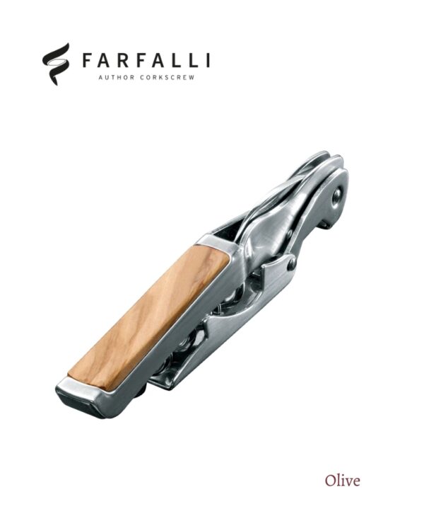 Farfalli Gulliver inox 系列-橄欖木 義大利精品開瓶器